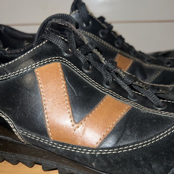 Y2K Alfani Size 9 M Shoes Made in Italy Brown/Black Leather Rubber Sole Comfort main image 8